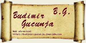 Budimir Gucunja vizit kartica